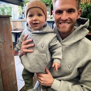 Quilted Hoodies - matching for father & son