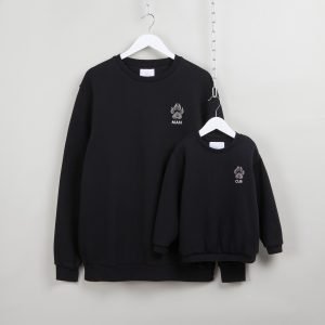 Matching Dad & Son Black Sweatshirts
